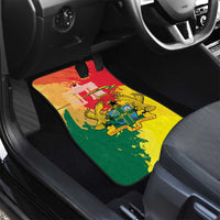 Ghana Republic Day Car Mats Black Star Square With Coat Of Arms