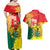 Personalized Ghana Republic Day Couples Matching Off Shoulder Maxi Dress and Hawaiian Shirt Black Star Square With Coat Of Arms