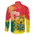 Personalized Ghana Republic Day Family Matching Mermaid Dress and Hawaiian Shirt Black Star Square With Coat Of Arms