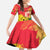 Personalized Ghana Republic Day Family Matching Puletasi and Hawaiian Shirt Black Star Square With Coat Of Arms