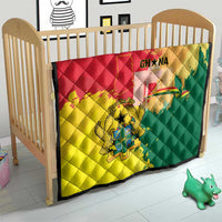 Ghana Republic Day Quilt Black Star Square With Coat Of Arms