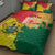Ghana Republic Day Quilt Bed Set Black Star Square With Coat Of Arms