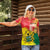 Personalized Ghana Republic Day Women Polo Shirt Black Star Square With Coat Of Arms