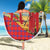 Kenya Adumu Dance Beach Blanket Maasai Shuka Pattern - Kenyan Safari