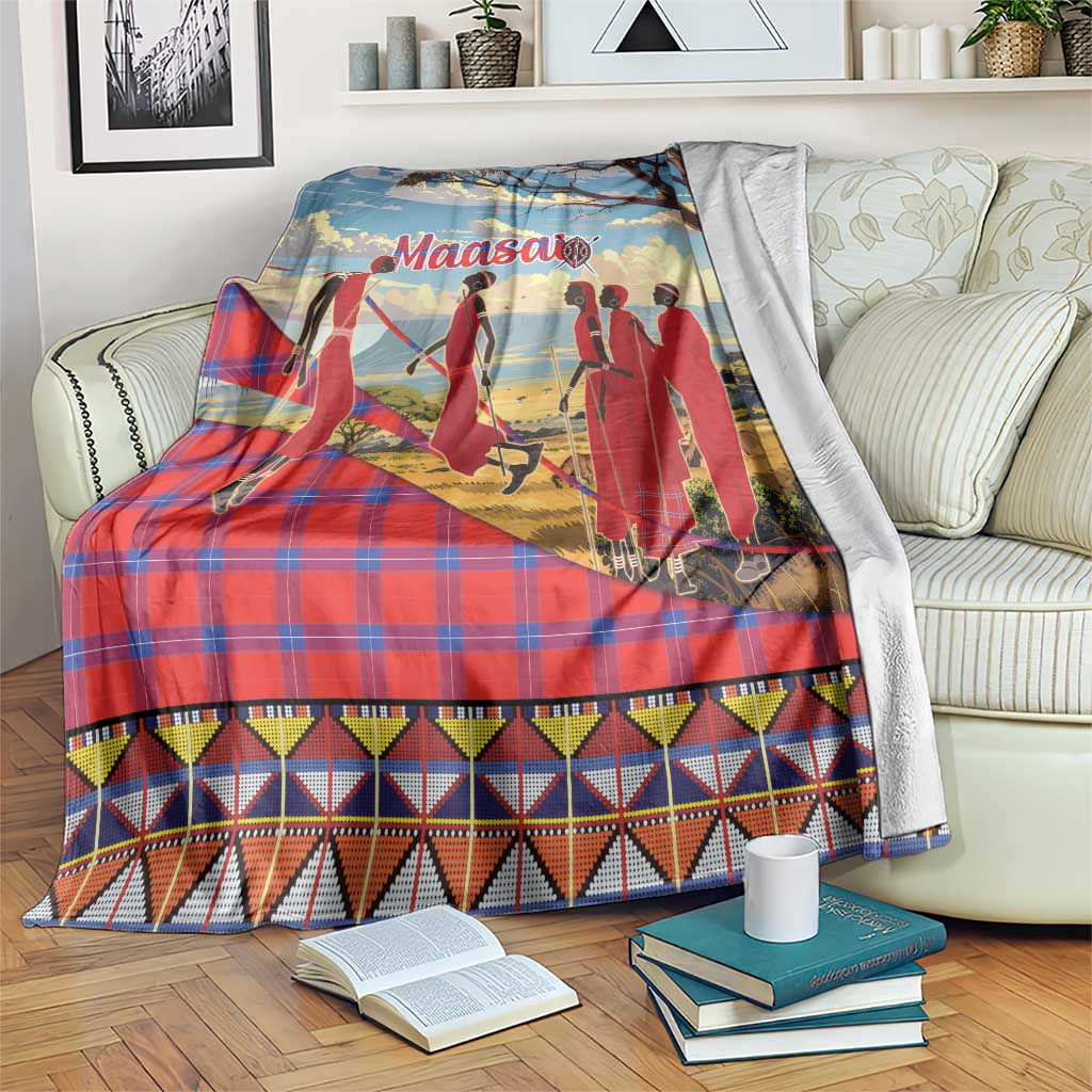 Kenya Adumu Dance Blanket Maasai Shuka Pattern - Kenyan Safari