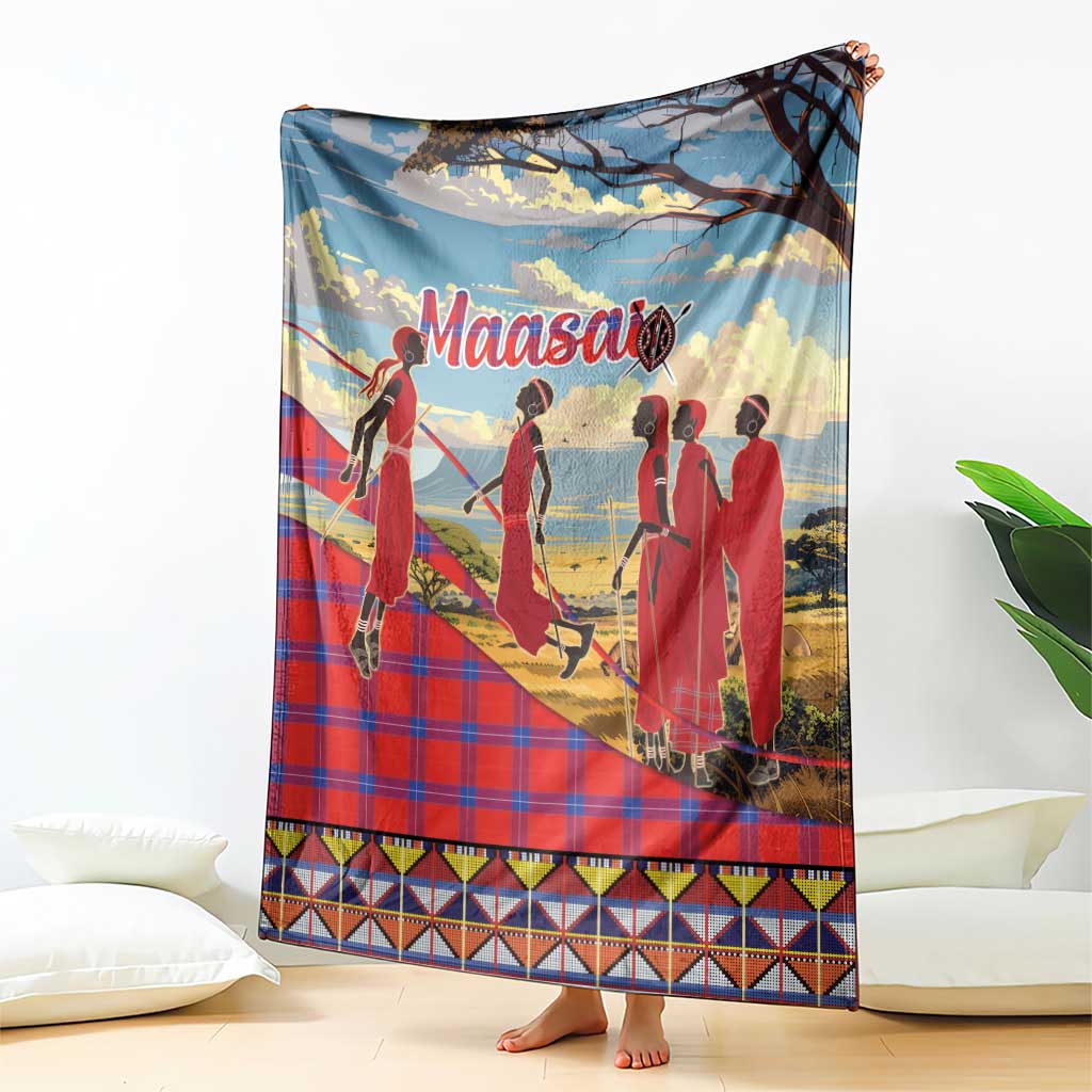 Kenya Adumu Dance Blanket Maasai Shuka Pattern - Kenyan Safari