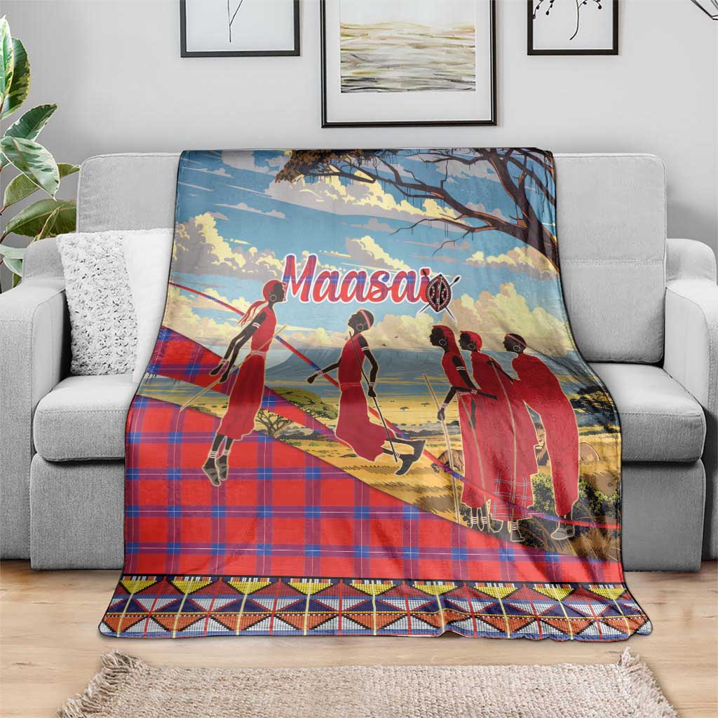 Kenya Adumu Dance Blanket Maasai Shuka Pattern - Kenyan Safari