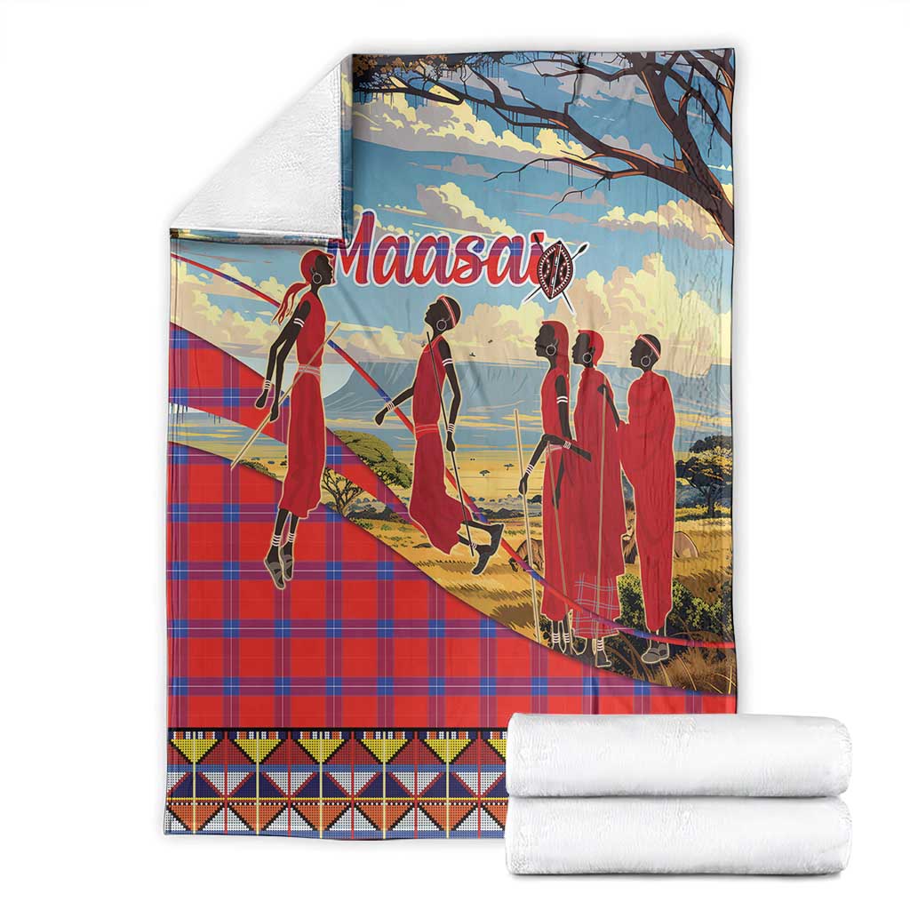 Kenya Adumu Dance Blanket Maasai Shuka Pattern - Kenyan Safari
