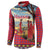 Kenya Adumu Dance Button Sweatshirt Maasai Shuka Pattern - Kenyan Safari