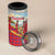 Kenya Adumu Dance 4 in 1 Can Cooler Tumbler Maasai Shuka Pattern - Kenyan Safari