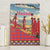 Kenya Adumu Dance Canvas Wall Art Maasai Shuka Pattern - Kenyan Safari
