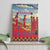 Kenya Adumu Dance Canvas Wall Art Maasai Shuka Pattern - Kenyan Safari
