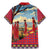 Kenya Adumu Dance Family Matching Mermaid Dress and Hawaiian Shirt Maasai Shuka Pattern - Kenyan Safari