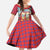 Kenya Adumu Dance Family Matching Summer Maxi Dress and Hawaiian Shirt Maasai Shuka Pattern - Kenyan Safari