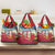 Kenya Adumu Dance Grocery Bag Maasai Shuka Pattern - Kenyan Safari