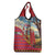 Kenya Adumu Dance Grocery Bag Maasai Shuka Pattern - Kenyan Safari