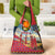 Kenya Adumu Dance Grocery Bag Maasai Shuka Pattern - Kenyan Safari