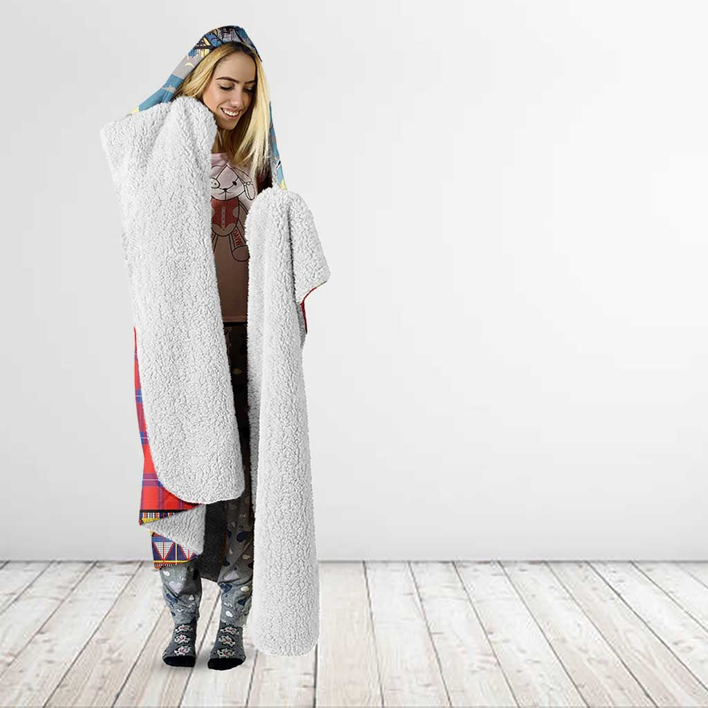 Kenya Adumu Dance Hooded Blanket Maasai Shuka Pattern - Kenyan Safari