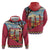 Kenya Adumu Dance Hoodie Maasai Shuka Pattern - Kenyan Safari