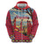 Kenya Adumu Dance Hoodie Maasai Shuka Pattern - Kenyan Safari