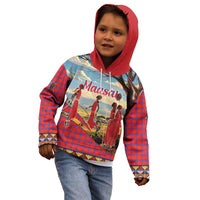 Kenya Adumu Dance Kid Hoodie Maasai Shuka Pattern - Kenyan Safari