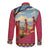 Kenya Adumu Dance Long Sleeve Button Shirt Maasai Shuka Pattern - Kenyan Safari