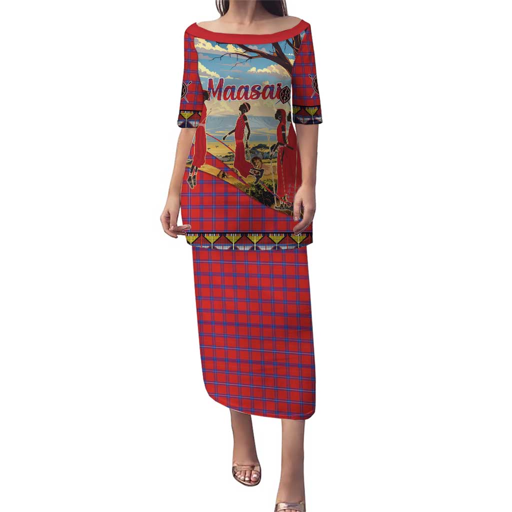 Kenya Adumu Dance Puletasi Maasai Shuka Pattern - Kenyan Safari