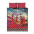 Kenya Adumu Dance Quilt Bed Set Maasai Shuka Pattern - Kenyan Safari