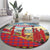 Kenya Adumu Dance Round Carpet Maasai Shuka Pattern - Kenyan Safari