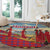 Kenya Adumu Dance Round Carpet Maasai Shuka Pattern - Kenyan Safari