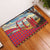 Kenya Adumu Dance Rubber Doormat Maasai Shuka Pattern - Kenyan Safari