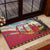 Kenya Adumu Dance Rubber Doormat Maasai Shuka Pattern - Kenyan Safari