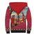 Kenya Adumu Dance Sherpa Hoodie Maasai Shuka Pattern - Kenyan Safari