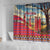 Kenya Adumu Dance Shower Curtain Maasai Shuka Pattern - Kenyan Safari