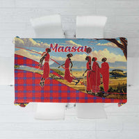 Kenya Adumu Dance Tablecloth Maasai Shuka Pattern - Kenyan Safari