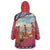 Kenya Adumu Dance Wearable Blanket Hoodie Maasai Shuka Pattern - Kenyan Safari