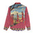 Kenya Adumu Dance Women Casual Shirt Maasai Shuka Pattern - Kenyan Safari