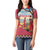 Kenya Adumu Dance Women Polo Shirt Maasai Shuka Pattern - Kenyan Safari