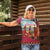Kenya Adumu Dance Women Polo Shirt Maasai Shuka Pattern - Kenyan Safari