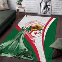 Happy Algeria Independence Day Area Rug Maqam Echahid Coat Of Arms