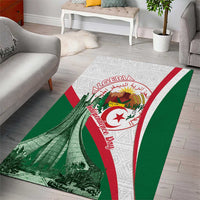Happy Algeria Independence Day Area Rug Maqam Echahid Coat Of Arms