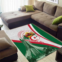 Happy Algeria Independence Day Area Rug Maqam Echahid Coat Of Arms