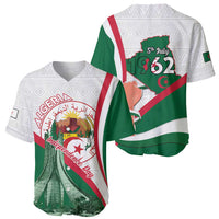 Happy Algeria Independence Day Baseball Jersey Maqam Echahid Coat Of Arms