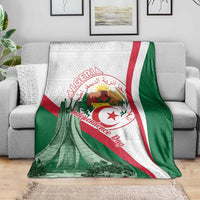Happy Algeria Independence Day Blanket Maqam Echahid Coat Of Arms