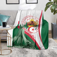 Happy Algeria Independence Day Blanket Maqam Echahid Coat Of Arms