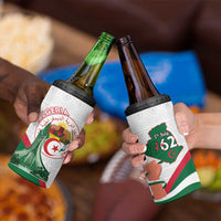 Happy Algeria Independence Day 4 in 1 Can Cooler Tumbler Maqam Echahid Coat Of Arms