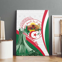 Happy Algeria Independence Day Canvas Wall Art Maqam Echahid Coat Of Arms