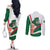 Happy Algeria Independence Day Couples Matching Off The Shoulder Long Sleeve Dress and Long Sleeve Button Shirt Maqam Echahid Coat Of Arms
