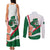 Happy Algeria Independence Day Couples Matching Tank Maxi Dress and Long Sleeve Button Shirt Maqam Echahid Coat Of Arms