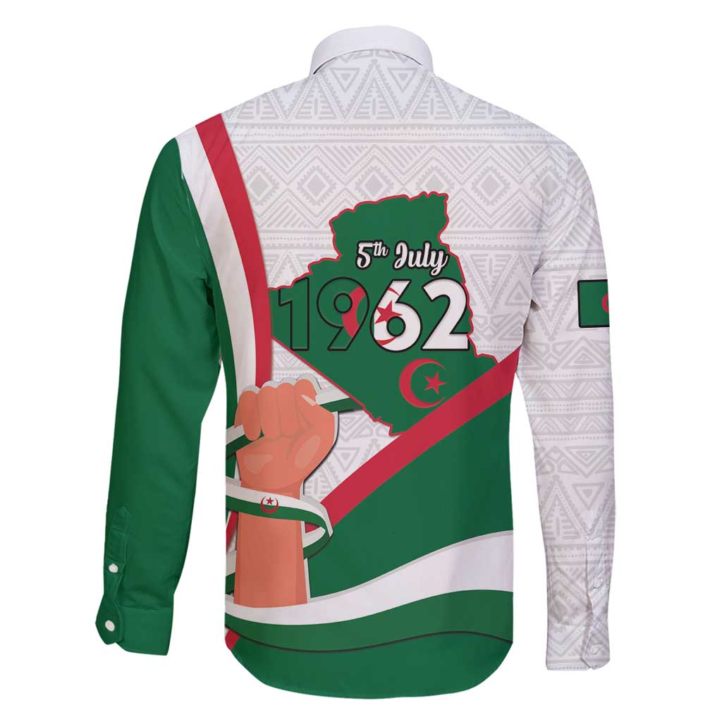 Happy Algeria Independence Day Family Matching Long Sleeve Bodycon Dress and Hawaiian Shirt Maqam Echahid Coat Of Arms